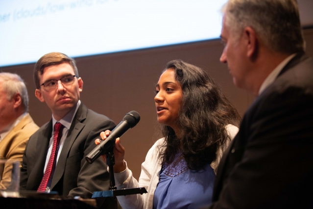 Amy Umaretiya was one of four of graduate students from the research team who participated in the events in Washington.