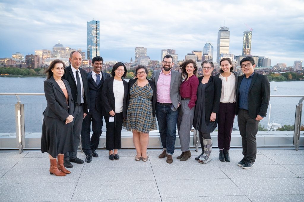 (l-r, Phyllis Hammer, Munther Dahleh, Hammer Fellow postdoc Kiran Garimella, SES Hammer Fellow Manxi Wu, Michael and Phyllis’ children Jessica, David, Dana, Alison, and SES Hammer Fellows Cate Heine, Leon Yao) © Bryce Vickmark. All rights reserved. www.vickmark.com 617-448-6758