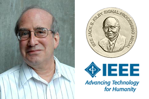 Alan Willsky, Jack Kirby medal, IEEE logo and slogan "Advancing Technology for Humanity"