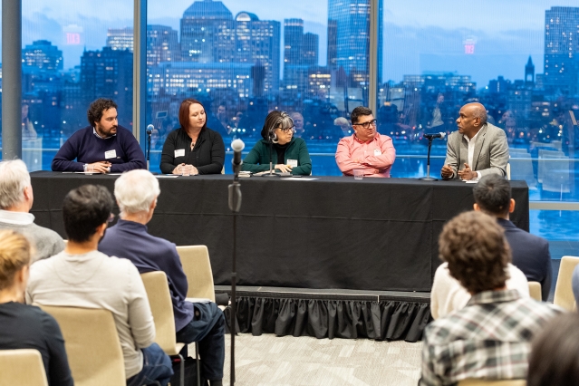 The Department of Civil and Environmental Engineering's "research speed dating" event included a panel discussion with CEE professors on the future of research in infrastructure and environment.